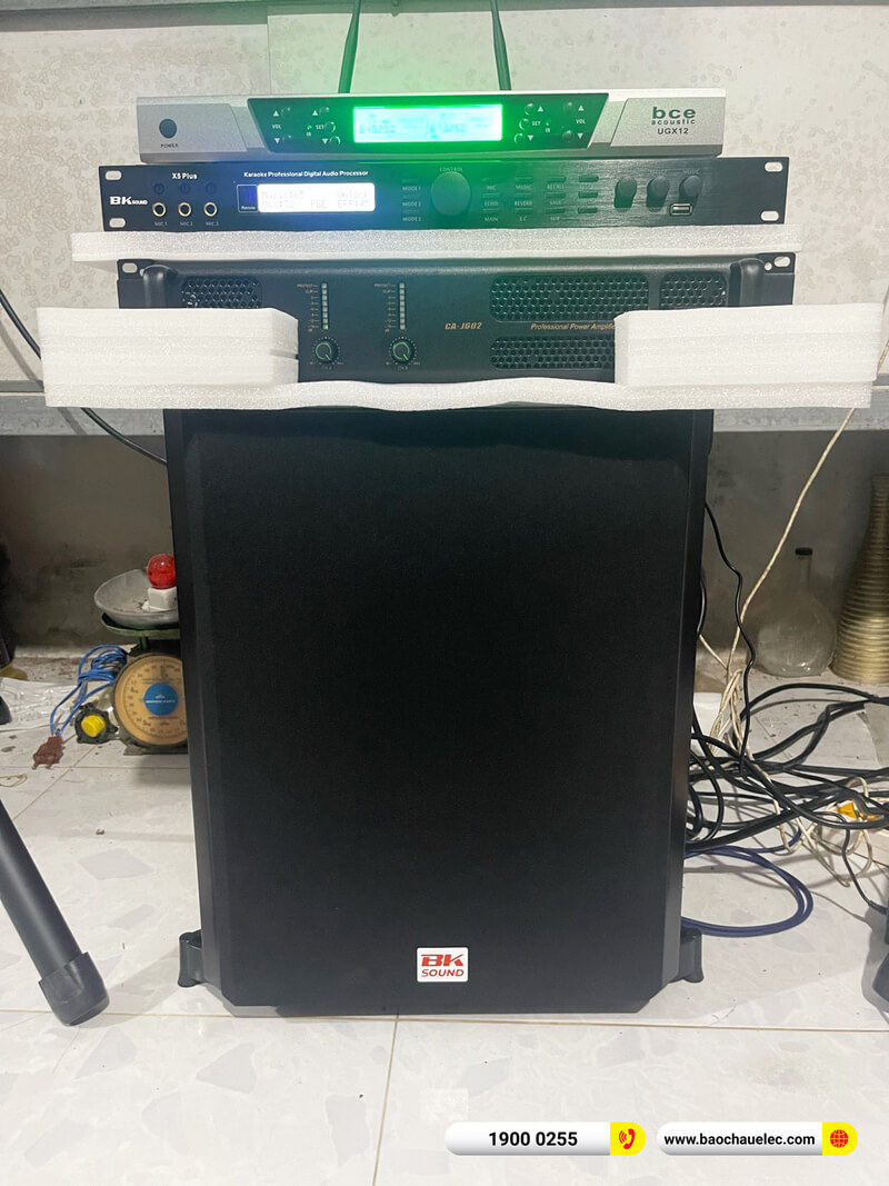 Lắp đặt dàn karaoke RCF gần 48tr cho anh Lâm ở Bến Tre (RCF X-Max 10, BIK CA-J602, BKSound X5 Plus , BCE UGX12, SW612)