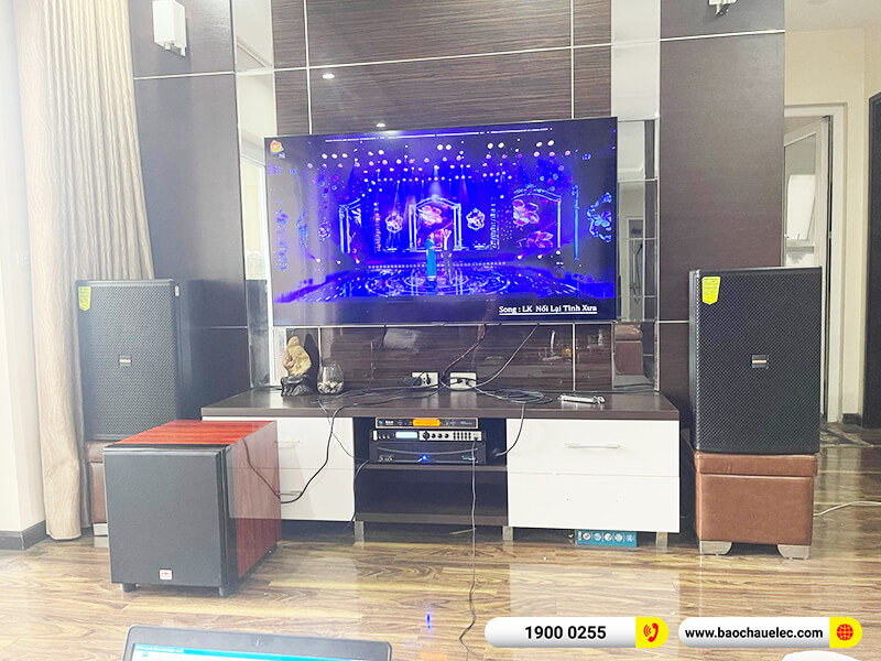 Lắp đặt dàn karaoke trị giá gần 50 triệu cho anh Quang tại Hà Nội