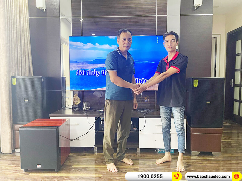 Lắp đặt dàn karaoke trị giá gần 50 triệu cho anh Quang tại Hà Nội (Domus DP6150, APP MZ-156, X6 Luxury, SW815, BCE UGX12 Gold)