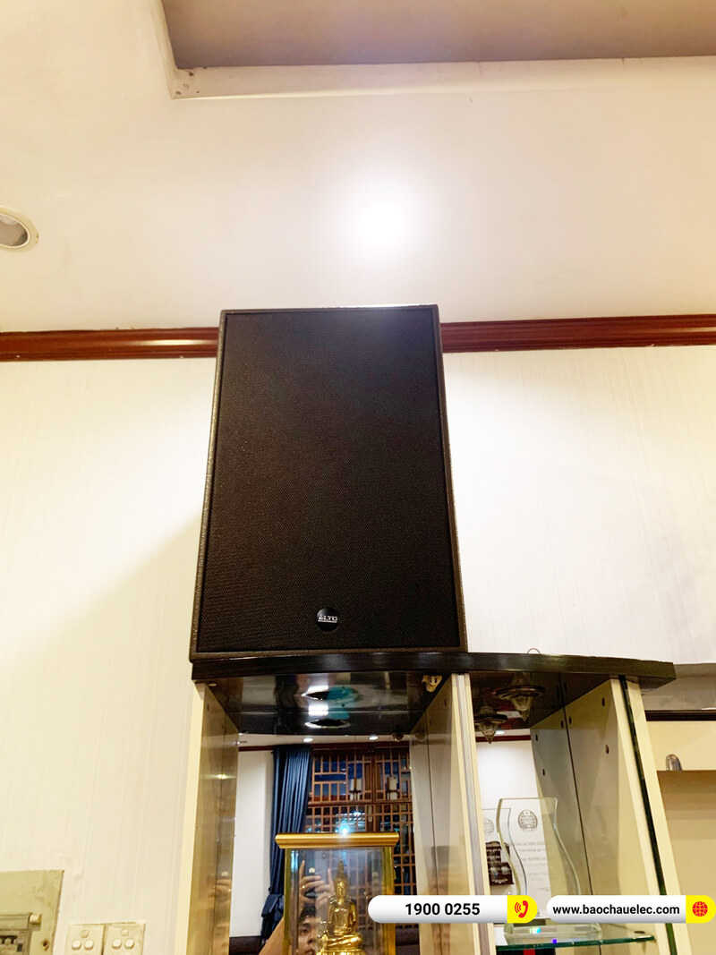 Lắp đặt dàn karaoke Alto hơn 91tr cho anh Thơ ở TPHCM (Alto BLS15+, MP 2500, BPR-8500, SX-SUB18+, BCE UGX12 Gold...)