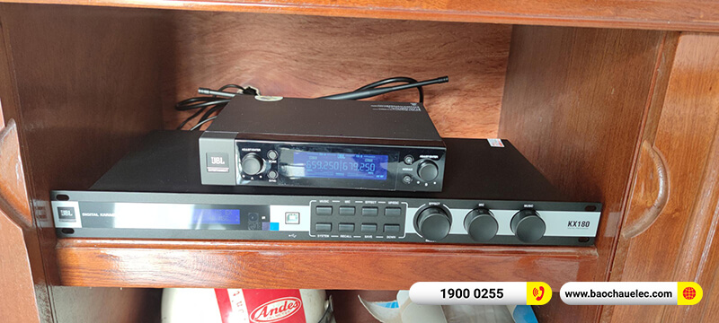 Lắp đặt dàn karaoke trị giá hơn 25tr cho anh Thương ở TPHCM (JBL RM210, JBL KX180A, JBL VM200)