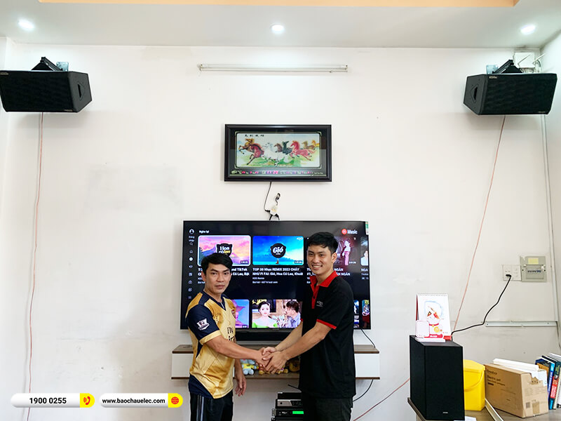 Lắp đặt dàn karaoke Denon 34tr cho anh Tuấn tại Đà Nẵng (Denon DP-R310, BIK BPA-6200, KP500, SW312, BCE UGX12 Luxury)