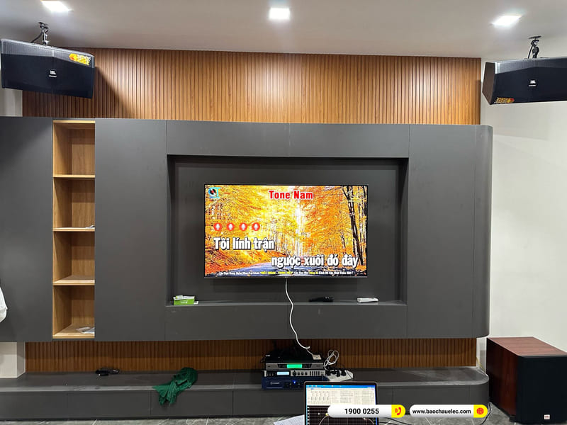 Lắp đặt dàn karaoke JBL hơn 50tr cho anh Vũ ở TPHCM (JBL XS10, Crown T5, X6 Luxury, UGX12 Luxury, SW612-C)