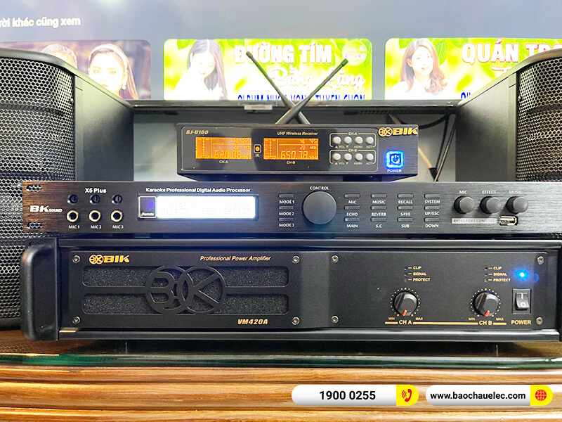 Lắp đặt dàn karaoke trị giá gần 20 triệu cho chị Hà tại Hà Nội (BIK BJ S668, VM420A, X5 Plus, BIK BJ-U100)
