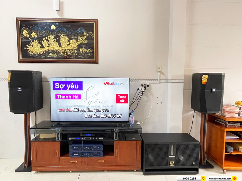Lắp đặt dàn karaoke JBL gần 88tr cho chị Tâm ở An Giang (JBL XS12, Crown T10, Crown T5, KX180A, BJ-W88Plus, JBL VM200)