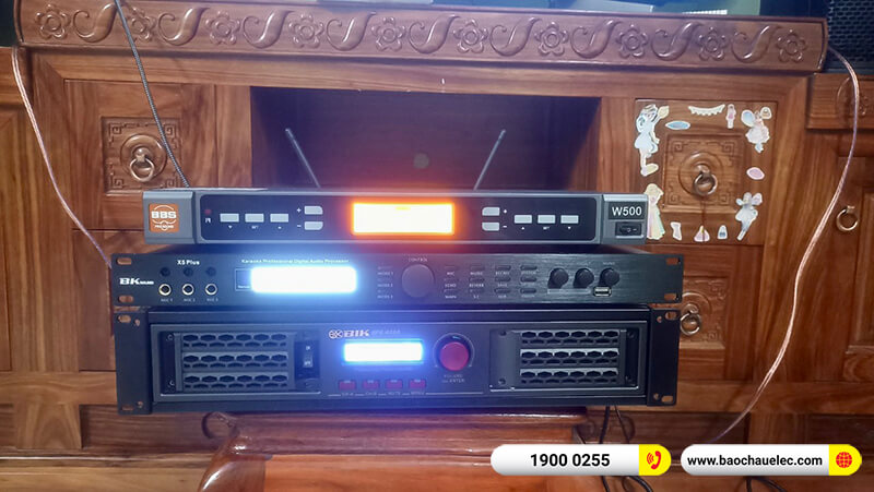 Lắp đặt dàn karaoke Domus 24tr cho chị Thông ở Bắc Ninh (Domus DP6100 Max, BIK BPA-4200, X5 Plus, BBS W500)