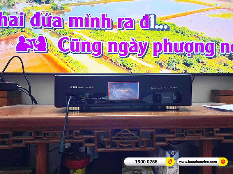 Lắp đặt dàn karaoke trị giá gần 25 triệu cho chú Ánh tại Hà Nội (JBL Pasion 10, BKSound DKA 6500)