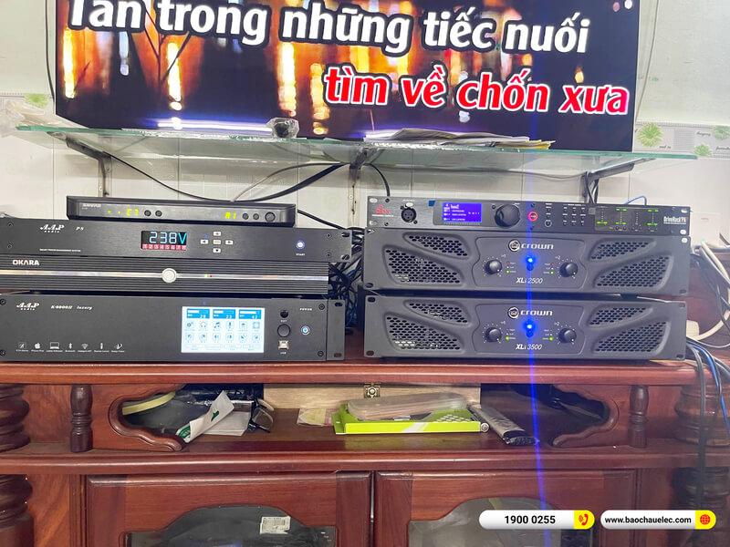 Lắp đặt dàn karaoke RCF gần 197tr cho chú Cẩm ở TPHCM (RCF Acustica C 5212-99, Xli3500, XLi2500, K9900II Luxury, 705AS II,...)