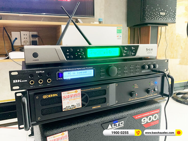 Lắp đặt dàn karaoke trị giá gần 40 triệu cho chú Hồng tại Bình Dương (Denon DP-R212, VM 620A, X5 Plus, Alto TX212S, BCE UGX12)