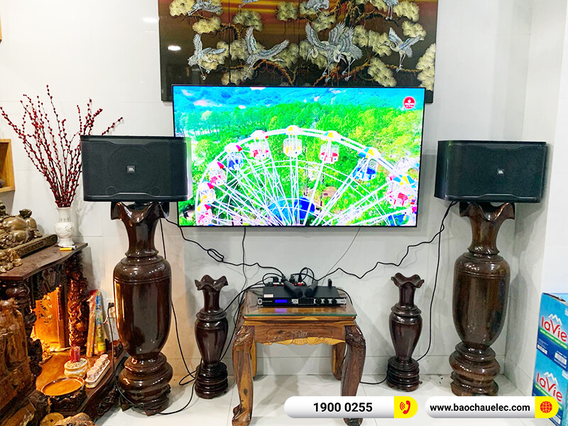 Lắp đặt dàn karaoke trị giá hơn 20tr cho chú Tín ở TPHCM (JBL RM210, JBL KX180A, JBL Wireless )