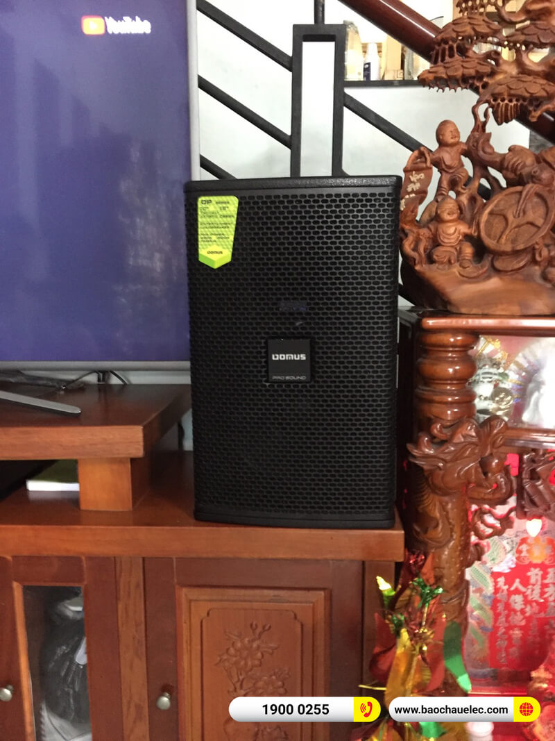 Lắp đặt dàn karaoke Domus hơn 16tr cho anh Tuấn ở TPHCM (Domus DP6100 Max, BKSound DP3600 New)