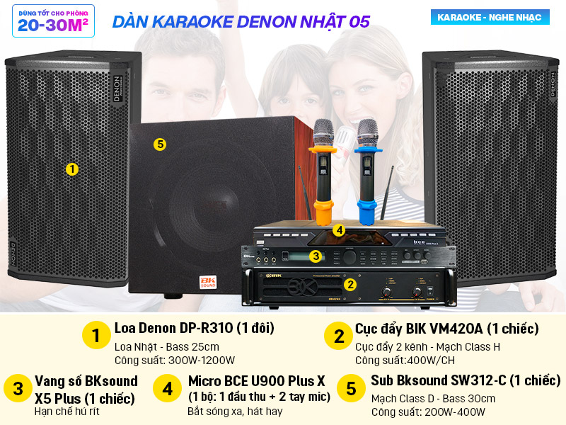 Dàn karaoke Denon Nhật 05