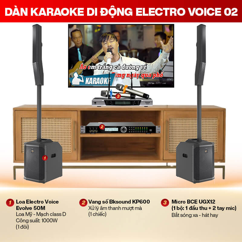 Dàn karaoke di động Electro Voice 02