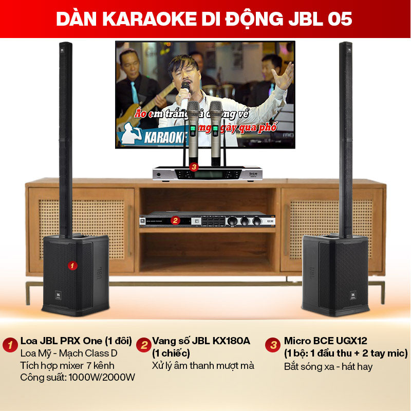 Dàn karaoke di động JBL 05