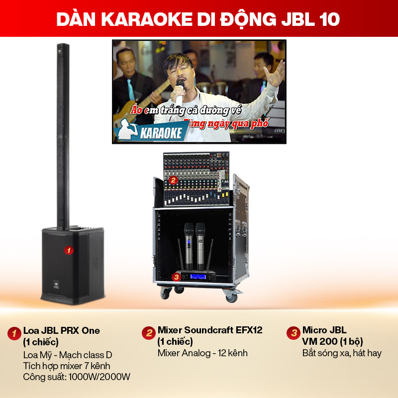 Dàn karaoke di động JBL 10