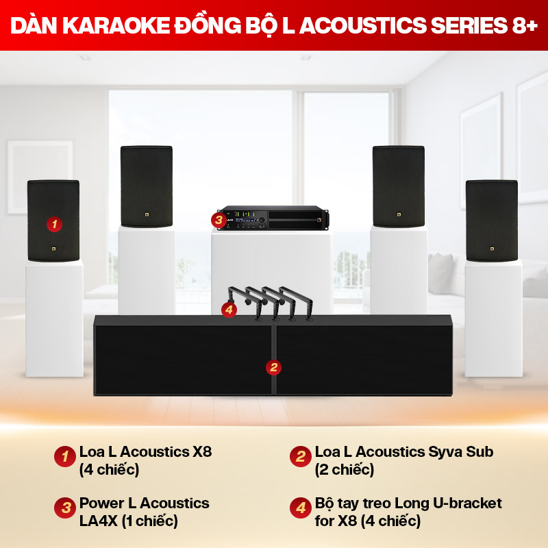 Dàn Karaoke đồng bộ L Acoustics Series 8+