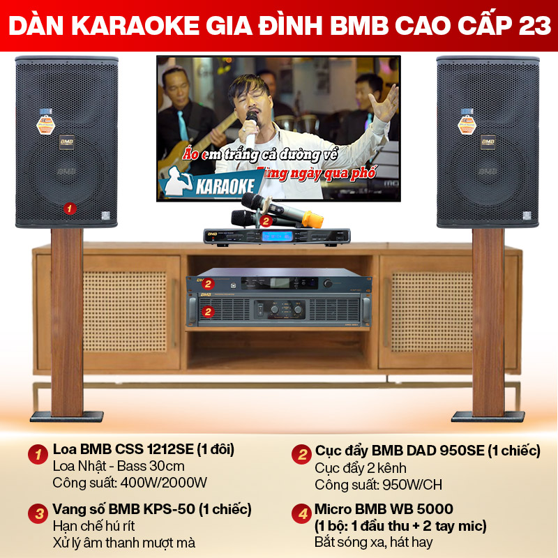 Dàn karaoke gia đình BMB cao cấp 23