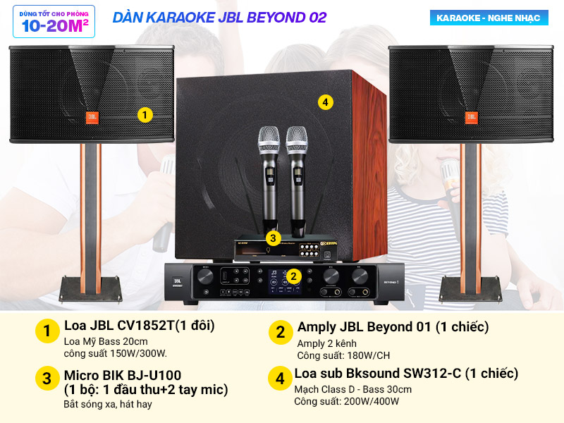 Dàn karaoke JBL Beyond 02