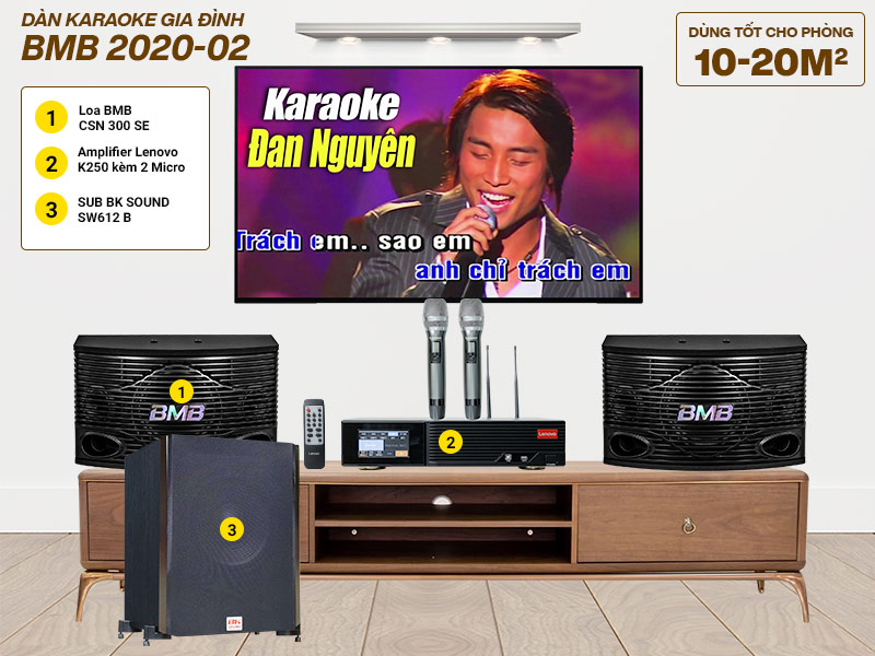 Dàn karaoke gia đình BMB 2020-02