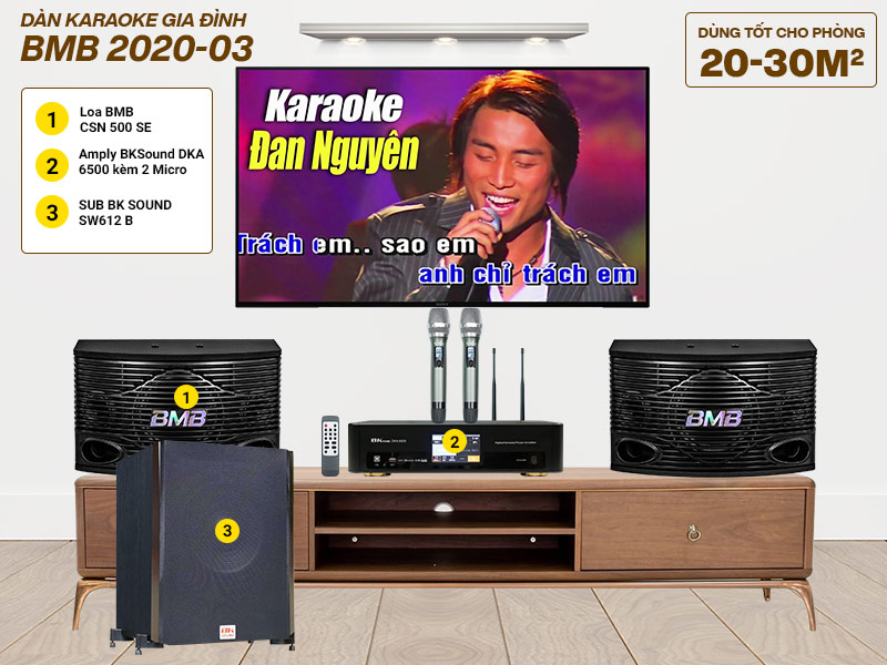 Dàn karaoke gia đình BMB 2020-03