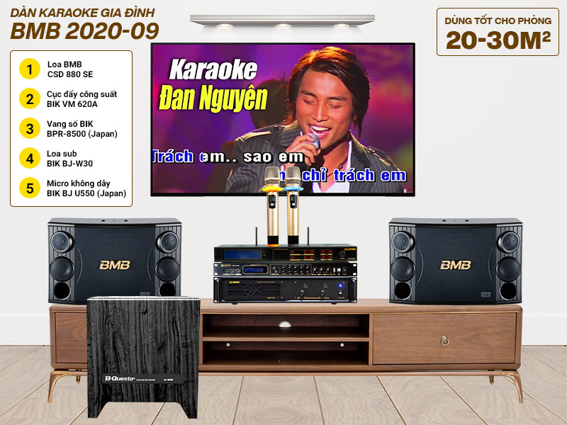 Dàn karaoke gia đình BMB 2020-09