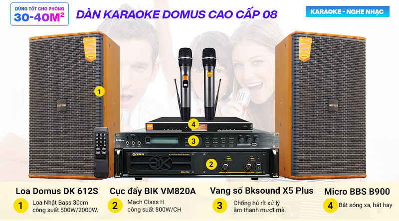 Dàn karaoke Domus cao cấp 2020-01