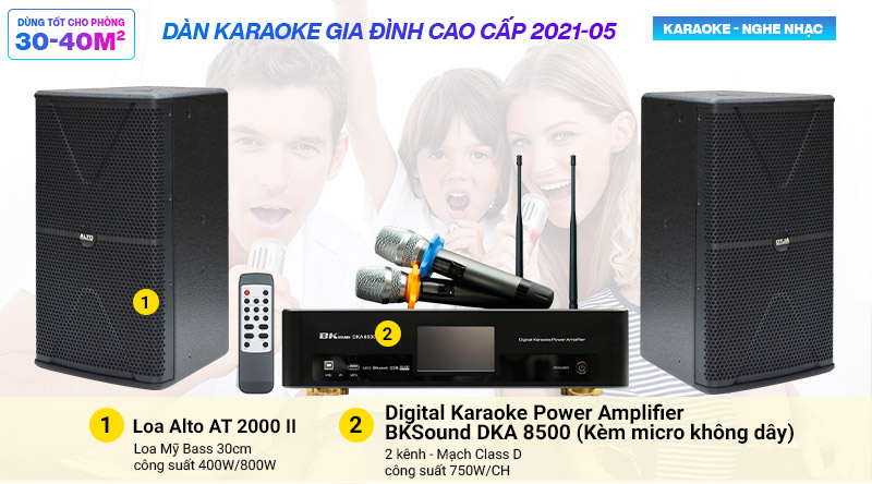 Dàn karaoke gia đình cao cấp 2021-05