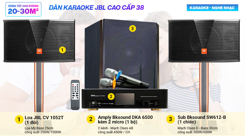 Dàn karaoke JBL cao cấp 38