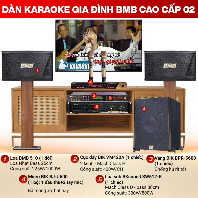 Dàn karaoke gia đình BMB cao cấp 02