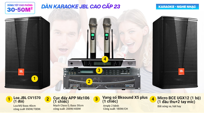 Dàn karaoke JBL cao cấp 23 