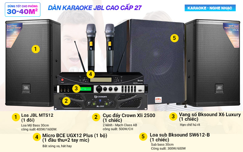 Dàn karaoke JBL cao cấp 27