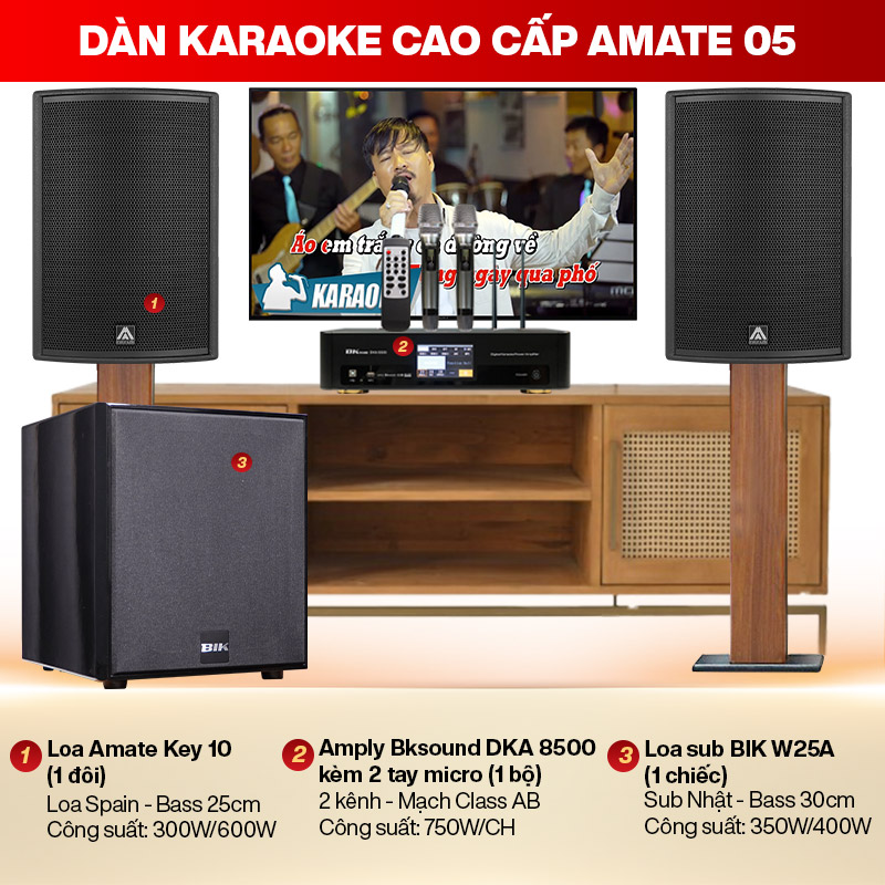 Dàn karaoke cao cấp Amate 05