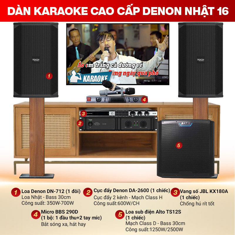 Dàn karaoke cao cấp Denon Nhật 16