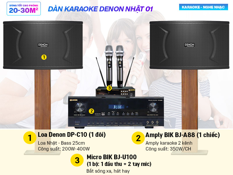 Dàn karaoke Denon Nhật 01