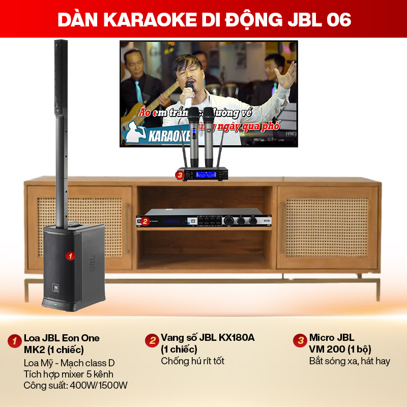 Dàn karaoke di động JBL 06