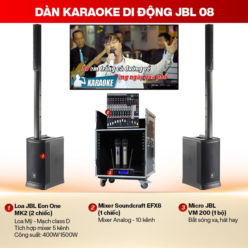 dàn karaoke di động JBL 08