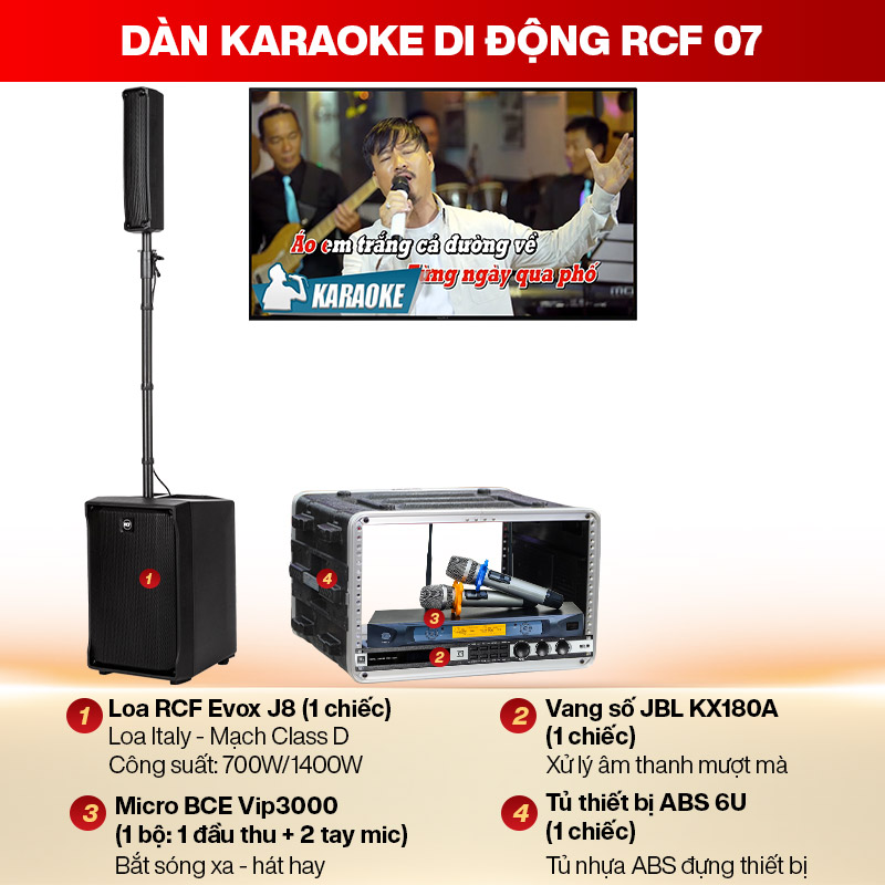 Dàn karaoke di động RCF 07