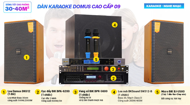 Dàn karaoke Domus cao cấp 09