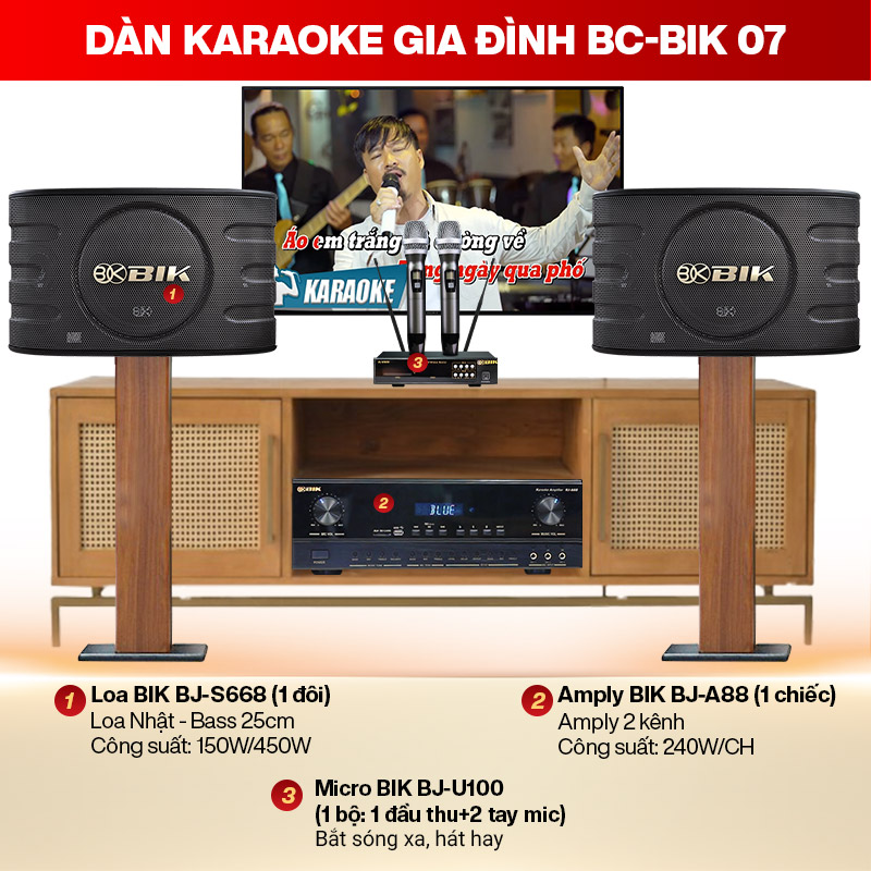 Dàn karaoke gia đình BC-BIK07