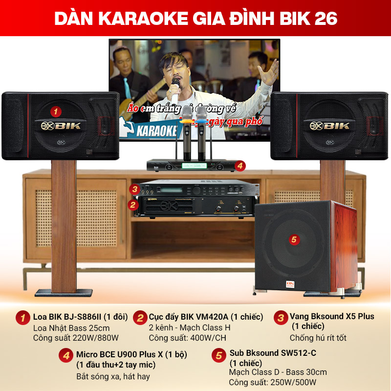dàn karaoke BIK 26