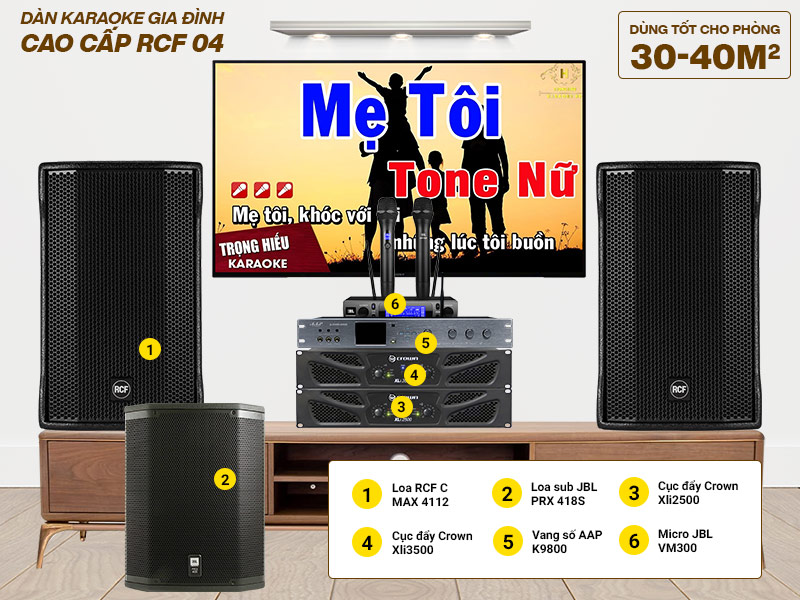 Dàn karaoke gia đình RCF 04