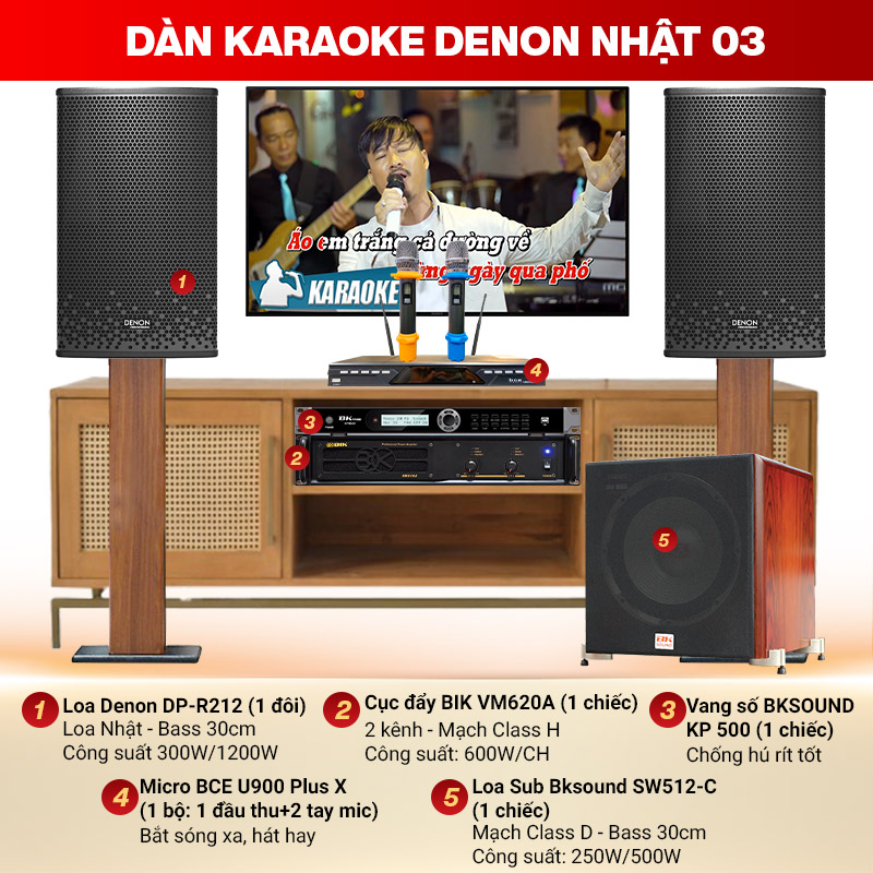 Dàn karaoke Denon Nhật 03