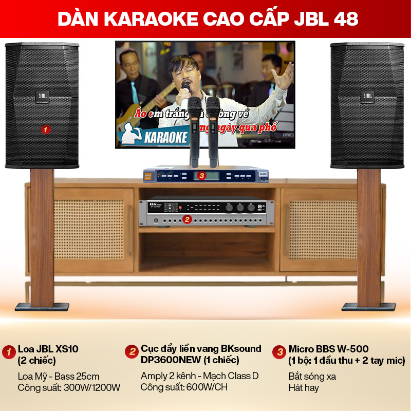 Dàn karaoke cao cấp JBL 48