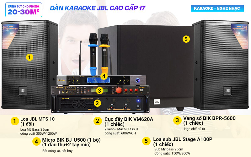 Hệ thống Karaoke JBL cao cấp 17