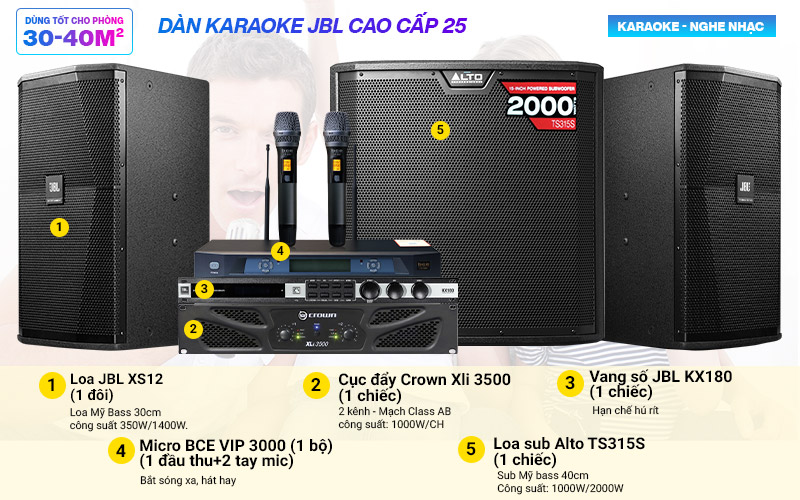 Dàn karaoke JBL cao cấp 25