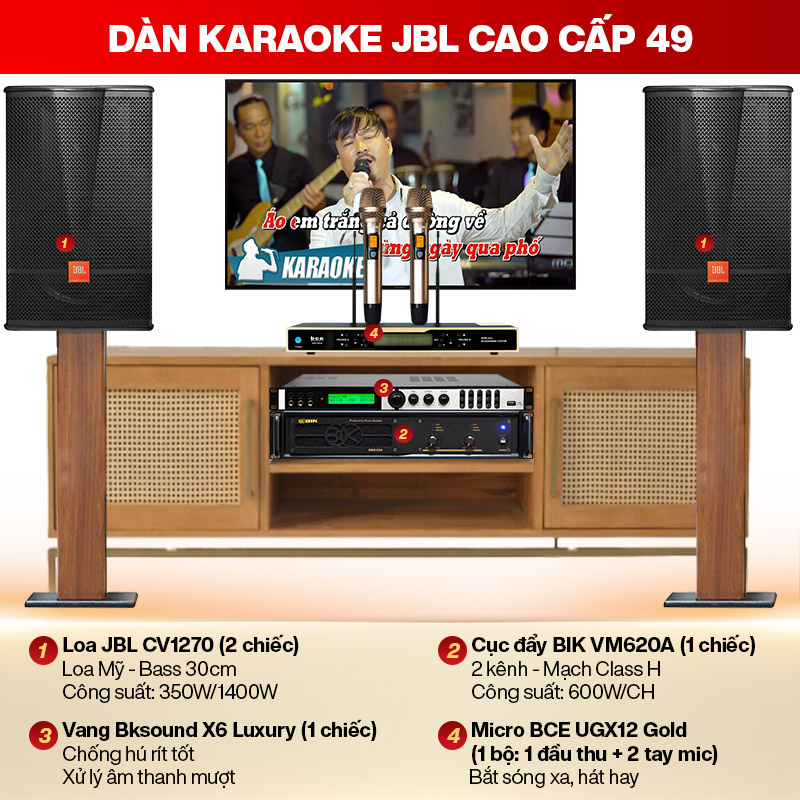 Dàn karaoke JBL cao cấp 49