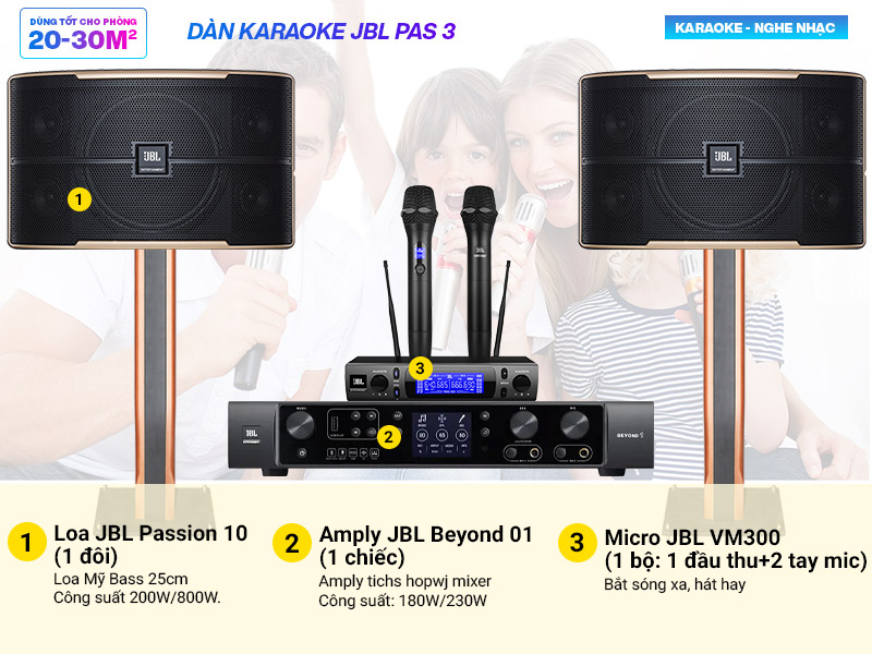 dàn karaoke jbl pas3