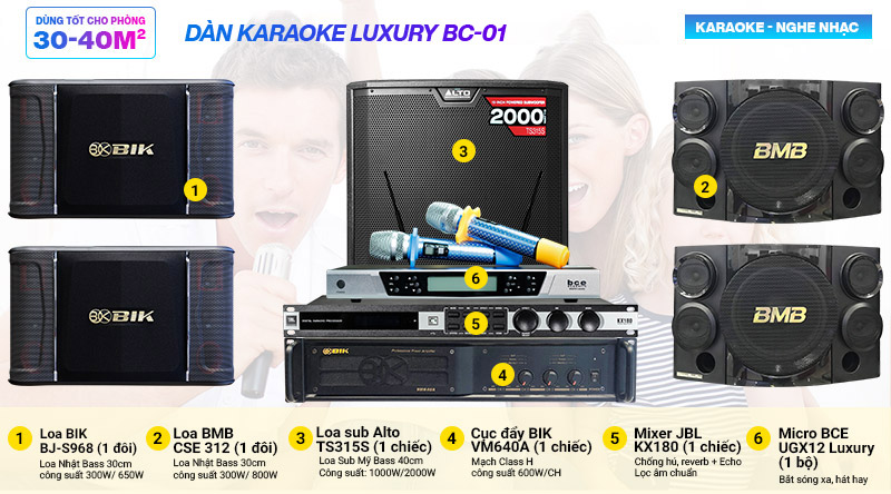 Dàn karaoke Luxury BC-01 (New 2022)