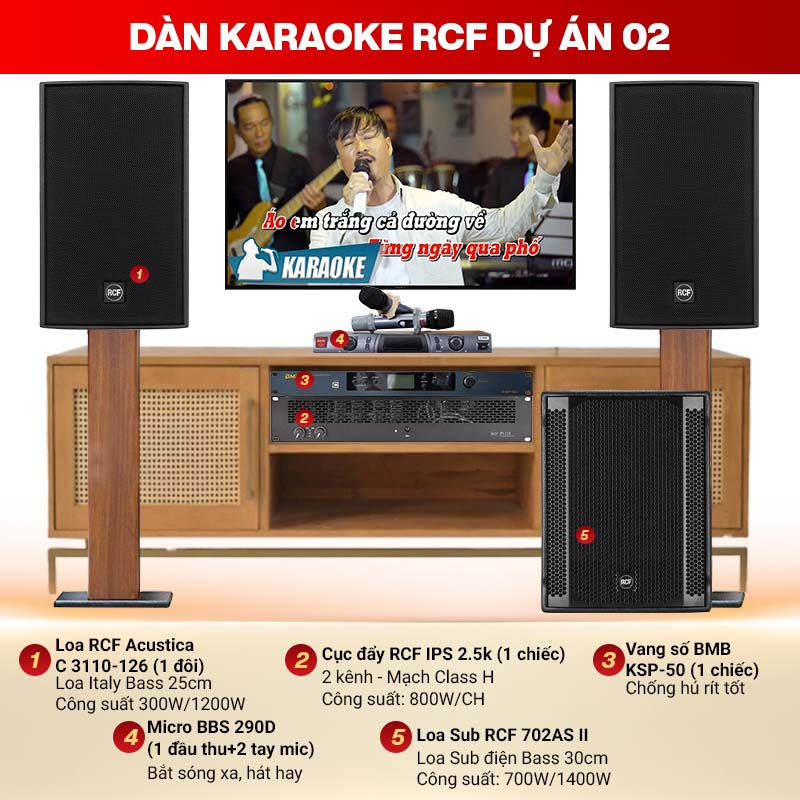 Dàn karaoke RCF dự án 02