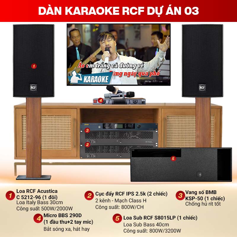 Dàn karaoke RCF dự án 03